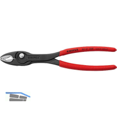 KNIPEX Frontgreifzange TwinGrip 8201, KS-Griff, schwarz, 250 mm