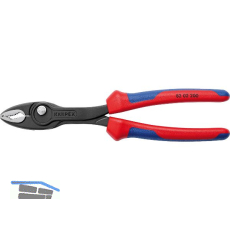 KNIPEX Frontgreifzange TwinGrip 8202, 2K-Griff, schwarz, 150 mm