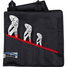 KNIPEX Zangenschl�ssel-Set 001955S6 3-teilig in Rolltasche, SW 23-52 mm