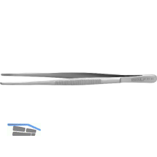 KNIPEX Universalpinzette, gerade, stumpf, 200 mm
