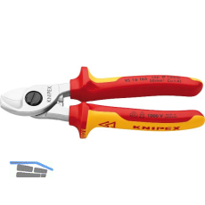 KNIPEX Kabelschere VDE 9516 f�r Kabel 15 mm/50 mm�, 2K-Griff, L=165 mm