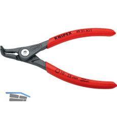 KNIPEX Pr�zisions Sicherungsringzange 4921 A11 DIN 5254 B au�en gebogen