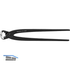 KNIPEX Monierzange 9900 DIN9242, schwarz, L�nge 250 mm