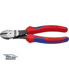 KNIPEX Kraft-Seitenschneider mit Feder DIN 5749 2K-Griff L�nge 180 mm