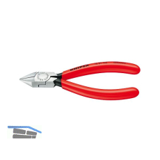 KNIPEX Seitenschneider f�r Elektromechaniker 7681, KS-Griff, schwarz pol. 125 mm