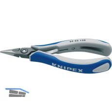 KNIPEX Pr�zisions-Elektronik-Greifzange 3422 DIN 9655 flach-runde Backen 135 mm