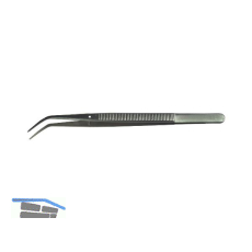 Universalpinzette gebogen spitz L�nge 150 mm