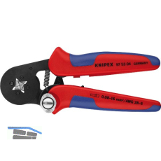 KNIPEX Crimpzange selbsteinstellend Seiteneinf�hrung 0,08-16 mm�, L=180 mm