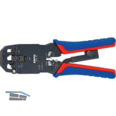 KNIPEX Crimpzange f�r Westernstecker 975112, 4/6/8-polig RJ10/11/12/45, L=200 mm