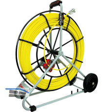 RUNPOTEC Glasfaserstab auf Stahlhaspel � 7,5 mm L�nge 80 m