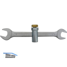 Sanit�r-Schraubenschl�ssel mit Gewinde M10 Schl�sselweite 17x19 mm