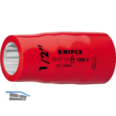 KNIPEX Steckschl�ssel-Einsatz isoliert 9847, 1/2" mit 12-kant, SW 5/8"