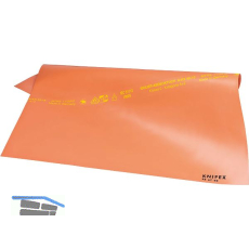 KNIPEX VDE Gummi-Abdecktuch 9867, Abmessung 1000 x 1000 x 1 mm, orange
