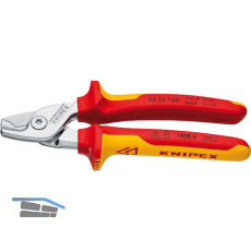KNIPEX StepCut Kabelschere VDE Type 9516 L�nge 160 mm f�r Kabeldurchmesser 15 mm