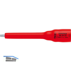 KNIPEX Steckschl�ssel-Einsatz isoliert 9829, 3/8" f�r TX25, L�nge 123 mm