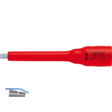 KNIPEX Steckschl�ssel-Einsatz isoliert 9829, 3/8" f�r TX30, L�nge 123 mm