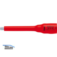 KNIPEX Steckschl�ssel-Einsatz isoliert 9829, 3/8" f�r TX40, L�nge 123 mm
