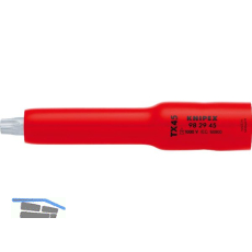 KNIPEX Steckschl�ssel-Einsatz isoliert 9829, 3/8" f�r TX45, L�nge 117 mm