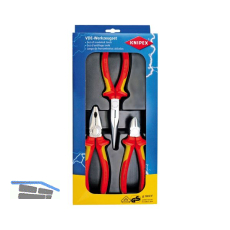 KNIPEX Zangen-Set VDE Elektro-Paket 3-tlg.Kombi-Flachrundzange, Seitenschneider