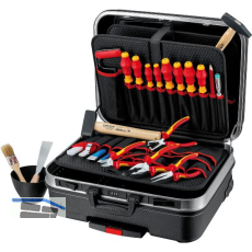KNIPEX Elektro-Werkzeugkoffer BIG Basic-Move 002106HLS, 24-teilig, ABS schwarz