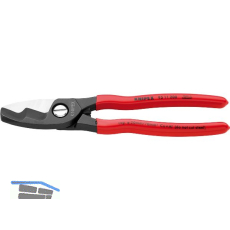 KNIPEX Kabelschere m. Doppelschneide 9511 Kabel 20mm/70mm�, KS-Griff, L=200 mm