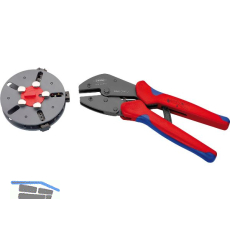 KNIPEX Crimpzange Multicrimp mit 3 Eins�tzen L�nge 250 mm