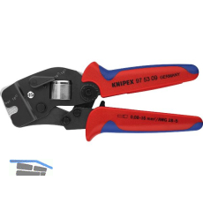 KNIPEX Crimpzange selbsteinstellend Fronteinf�hrung 0,08-16 mm�, L=190 mm