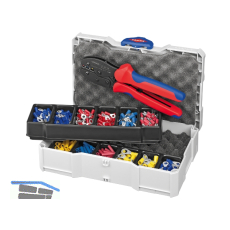 KNIPEX Crimpsortiment Kabelverbinder im Systainer + Crimpzange PreciForce