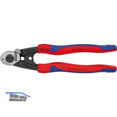 KNIPEX Drahtseilschere 9562 f�r Draht/Kabel bis 7mm, 2K-Griff, br�niert, L=190mm