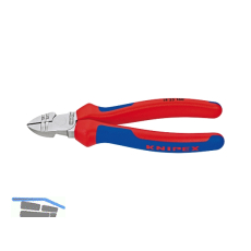 KNIPEX Abisolier-Seitenschneider 2-K Griff verchromt L�nge 160 mm