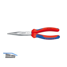 KNIPEX Flachrundzange mit Schneide DIN 5745 gerade L�nge 200 mm