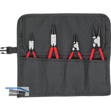 KNIPEX Sicherungsringzangen-Set 4-teilig 001956V01 in Rolltasche schwarz