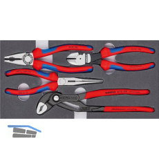 KNIPEX Zangen-Set "Basic" 4-teilig 002001V15 in Schaumstoffeinlage