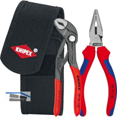 KNIPEX Mini-Zangenset 002072V06 in G�rteltasche 2-teilig Wapu- +Spitz-Kombizange