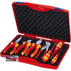 KNIPEX Elektro-Werkzeugbox 002115, 7-teilig im Kunststoffkoffer