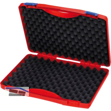 KNIPEX Elektro-Werkzeugbox leer 00215LE, 340x55x265 mm, Kunststoffkoffer rot