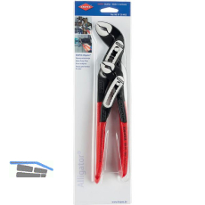 KNIPEX Wasserpumpenzangen-Set Alligator 003120V02, 2-teilig, L=180 und 250 mm