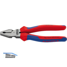 KNIPEX Kraft-Kombizange, poliert, 2-K Griffe 180 mm
