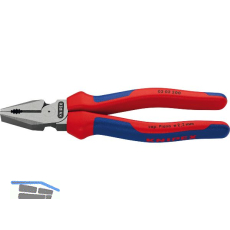 KNIPEX Kraft-Kombizange, poliert, 2-K Griffe 200 mm
