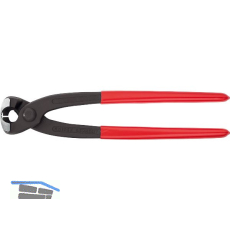 KNIPEX Ohrklemmenzange 1099I, mit Pressnase, schwarz, L= 220 mm