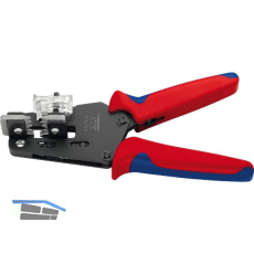 KNIPEX Pr�zisions-Abisolierzange 121212, 4-10 mm�, AWG 11-7, L=195 mm