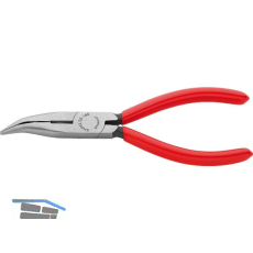 KNIPEX Flachrundzange mit Schneide, gebogen 160 mm