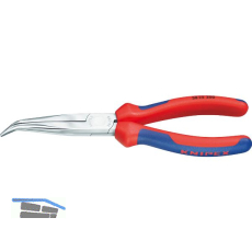 KNIPEX Mechanikerzange, verchromt, gebogen 200 mm