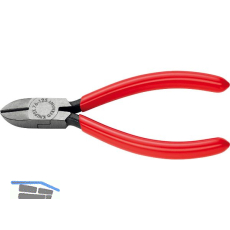 KNIPEX Seitenschneider f�r Elektromechaniker 7601, KS-Griff, schwarz, L=125 mm