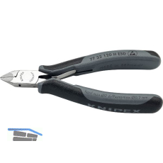KNIPEX Elektronik-Hartmetall-Seitenschneider 7732HESD spitz kleine Facette 120mm