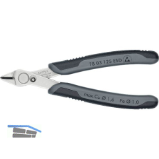 KNIPEX Elektronik-Seitenschneider Super Knips� 7803 ESD DIN 9654 Form 0, L=125mm