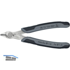 KNIPEX Elektronik-Seitenschneider Super Knips� 7813 ESD DIN 9654 Form 1, L=125mm
