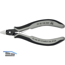 KNIPEX Pr�zisions-Elektronik-Seitenschneider 7942 ESD spitz, L=125mm