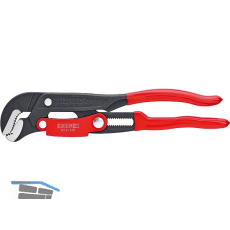KNIPEX S-Maul-Rohrzange 8361 mit Schnelleinstellung 1.1/2", L=420 mm, grau