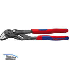 KNIPEX Zangenschl�ssel 8602 SW-52 mm, 19 Positionen, 2K-Griff, grau, L=250 mm